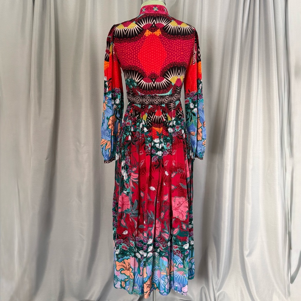 Bhanuni by Jyoti x Anthropologie Beaded Maxi Midi Dress, Size 0 Petite - Picture 8 of 15